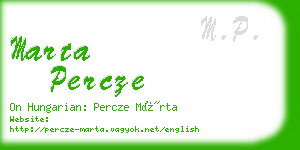 marta percze business card